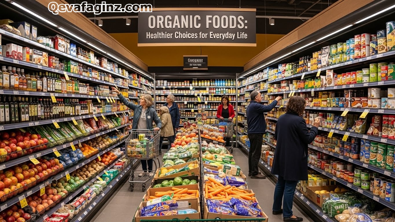 Organic foods in supermarkets